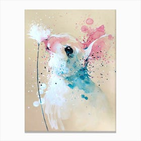 Bunny Painting Canvas Print