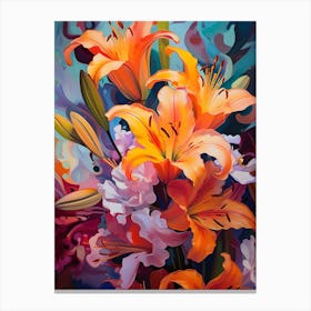 Tiger Lily Garden Canvas Print