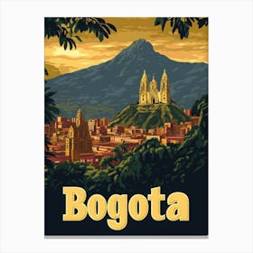 Aihrgdesign A Vintage Travel Poster Of Bogota 2 Canvas Print