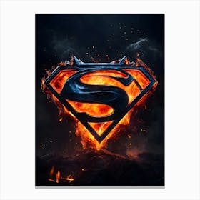 Superman Logo 2 Canvas Print
