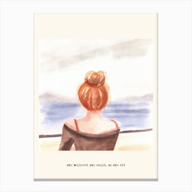 She Believed She Could, So She Did Girl Canvas Print