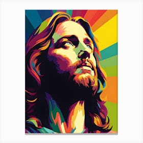 Jesus Christ Pop Art 3 Canvas Print