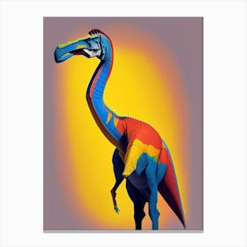 Corythosaurus Primary Colours Dinosaur Canvas Print