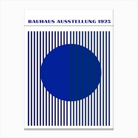 Bauhaus Blue Exhibition 21 Canvas Print