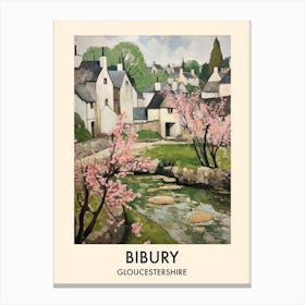 Bibury (Gloucestershire) Painting 5 Travel Poster Canvas Print