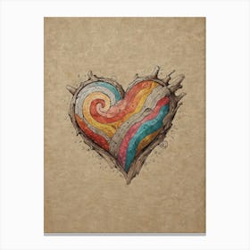 Heart Of Gold 5 Canvas Print