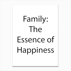 Family Quote 5 Canvas Print