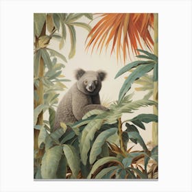 Koala 1 Tropical Animal Portrait Canvas Print