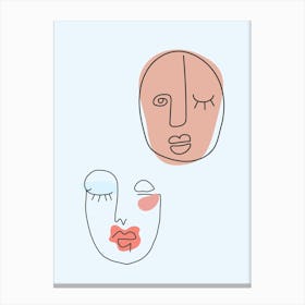 Two Faces 3 Canvas Print