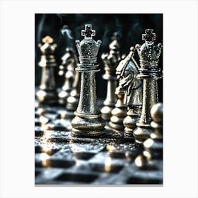 Chess Pieces Canvas Print