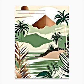 Egyptian Landscape Canvas Print