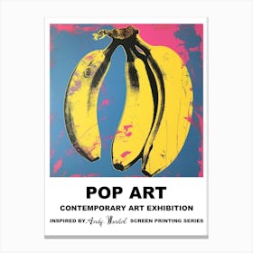 Bananas Pop Art 1 Canvas Print