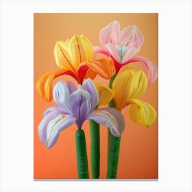 Dreamy Inflatable Flowers Iris 3 Canvas Print