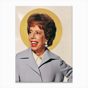 Carol Burnett Retro Collage Movies Canvas Print