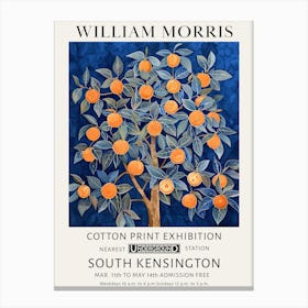 William Morris Vintage Poster Orange Tree Canvas Print