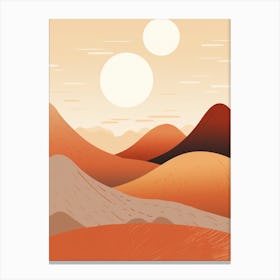 Mars Landscape 1 Canvas Print