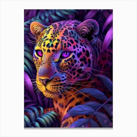 Psychedelic Leopard Canvas Print