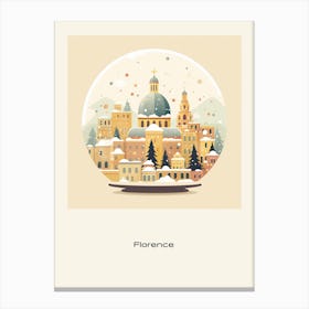 Florence Italy 3 Snowglobe Poster Canvas Print