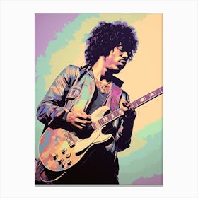 Jimi Hendrix Pastel Portrait 4 Canvas Print