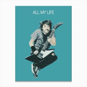 All My Life Dave Grohl Foo Fighters Canvas Print