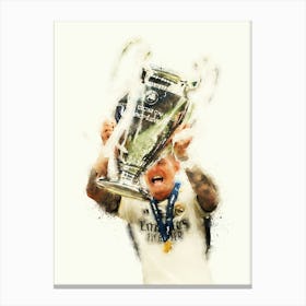 Toni Kroos Watercolor Canvas Print