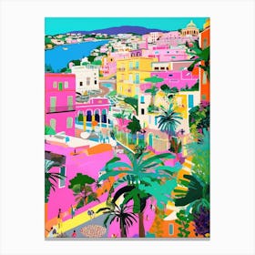 Sorrento, Italy Colourful View 3 Canvas Print
