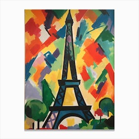 Eiffel Tower Paris France Henri Matisse Style 1 Canvas Print