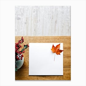 An Overhead View Of A Minimalist Still Life Art Piece On A White Border Table The Primary Subject Canvas Print