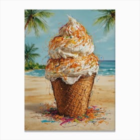 Ice Cream Cone 94 Canvas Print