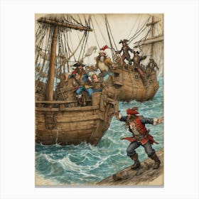 Pirates Of The Caribbean Canvas Print