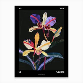 No Rain No Flowers Poster Monkey Orchid 3 Canvas Print