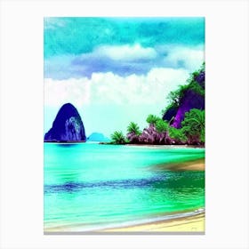 Koh Yao Noi Thailand Soft Colours Tropical Destination Canvas Print