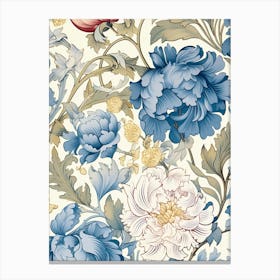 Wallpaper Floral Pattern 7 Canvas Print