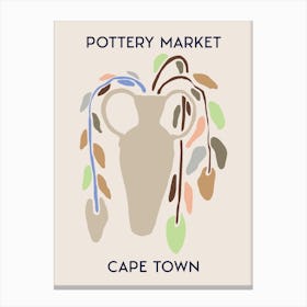 Cape Town Pottery Market Canvas Print