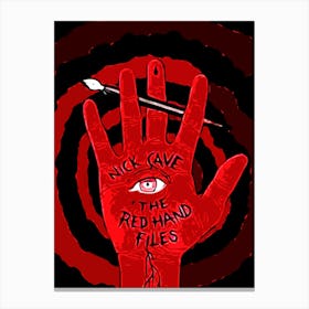 Red Hand Files nick cave Canvas Print