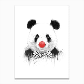 Clown Panda Canvas Print