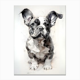 Bulldog Beauty Artistic Style Canvas Print