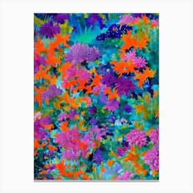 Acropora Nasuta Vibrant Painting Canvas Print