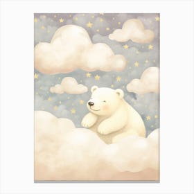 Sleeping Polar Bear 3 Canvas Print