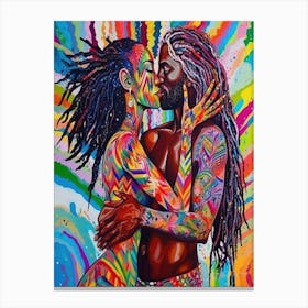 Loving Feeling - The Kiss Canvas Print