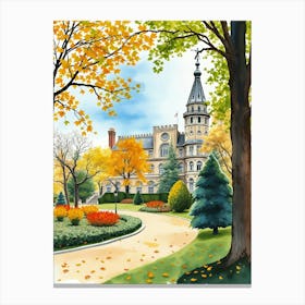 Autumn In The Park Canvas Print