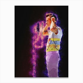 Spirit Of Harry Styles In Recording Canvas Print