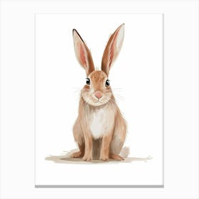 New Zealand Rabbit Kids Illustration 4 Canvas Print