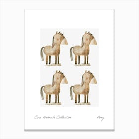 Cute Animals Collection Pony 2 Canvas Print