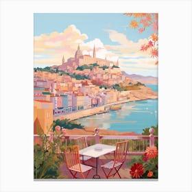 Cartagena Spain 3 Illustration Canvas Print