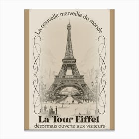 Eiffel Tower 1b 30x40in 9000x12000px 26 Canvas Print