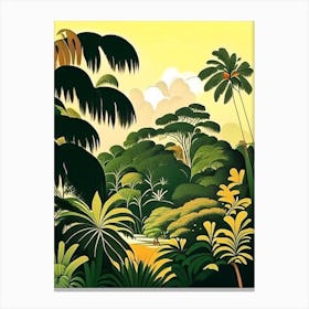Rarotonga Cook Islands Rousseau Inspired Tropical Destination Canvas Print