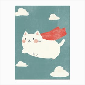 Flying Cat Canvas Print