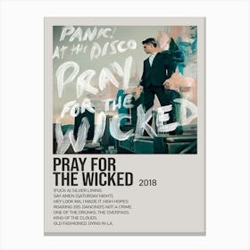 Panic! At The Disco Pray For The Wicked Album Cover Poster 1 Canvas Print