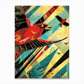 Red Bird 2 Canvas Print